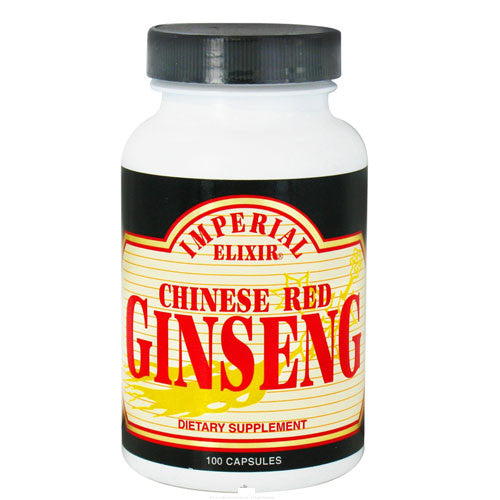Imperial Elixir Chinese Red Ginseng Capsules - 100 Ea